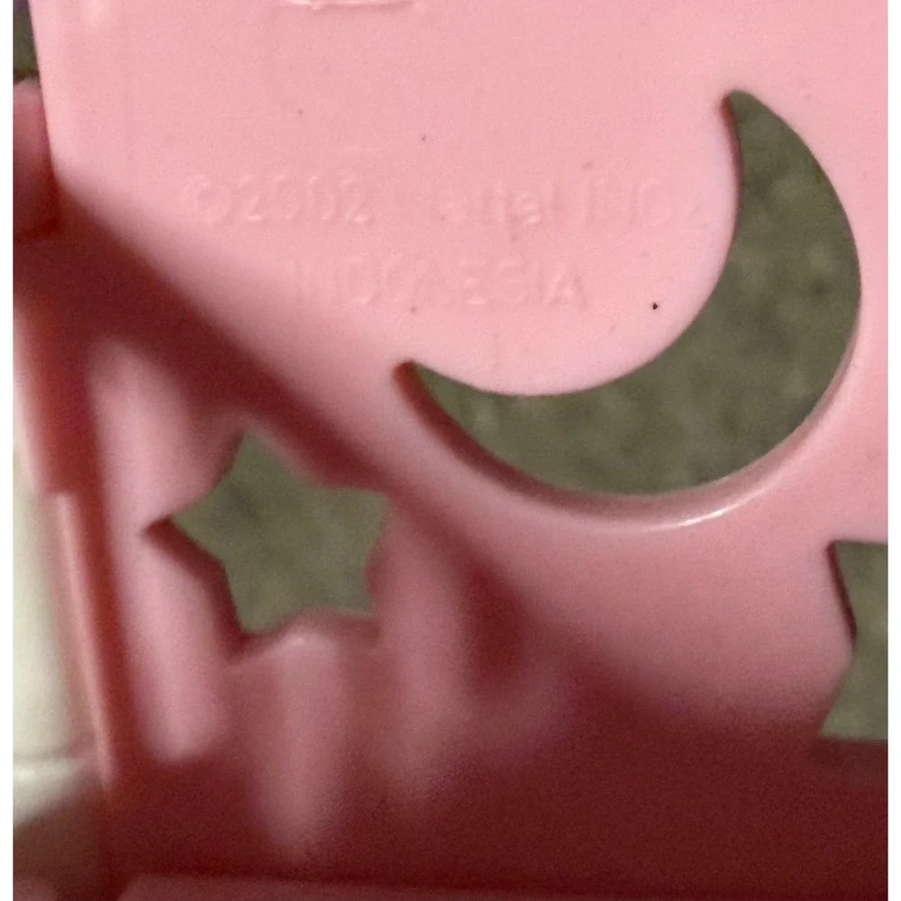 2002 Barbie Happy Family Pregnant Midge Baby Crib Pink Purple Mattel